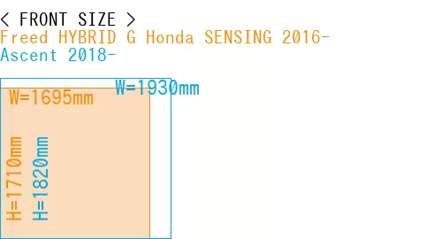 #Freed HYBRID G Honda SENSING 2016- + Ascent 2018-